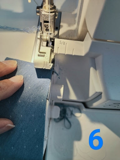 Coudre un ourlet roulotté