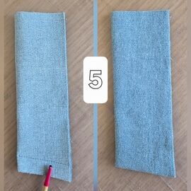 Coudre braguette jean étape 5