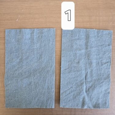 Couture cornet étape 1