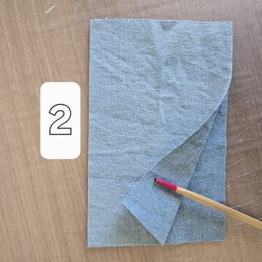 Couture cornet étape 2