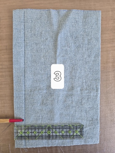 Couture cornet étape 3