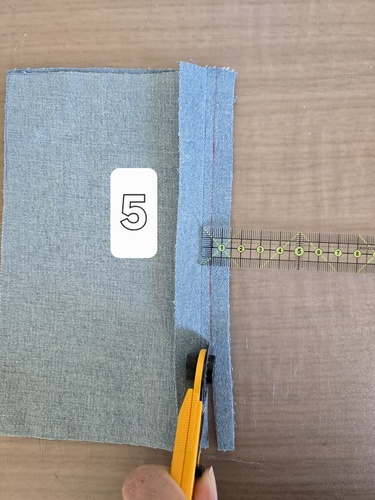 Couture cornet étape 5