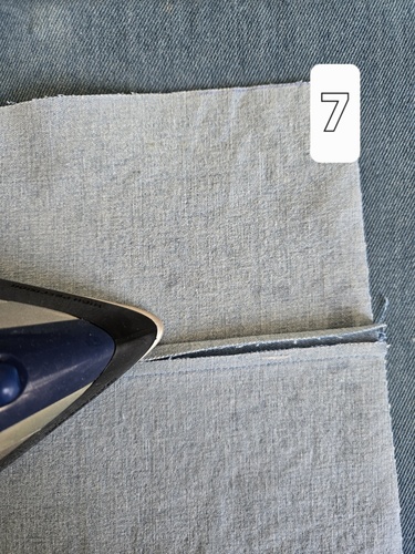 Couture cornet étape 7