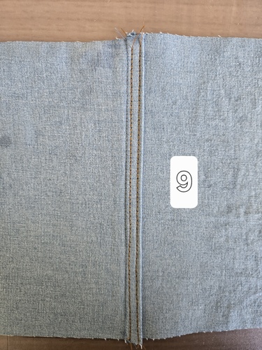 Couture cornet étape 9