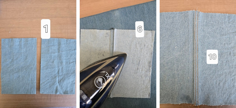 La couture cornet pour jean