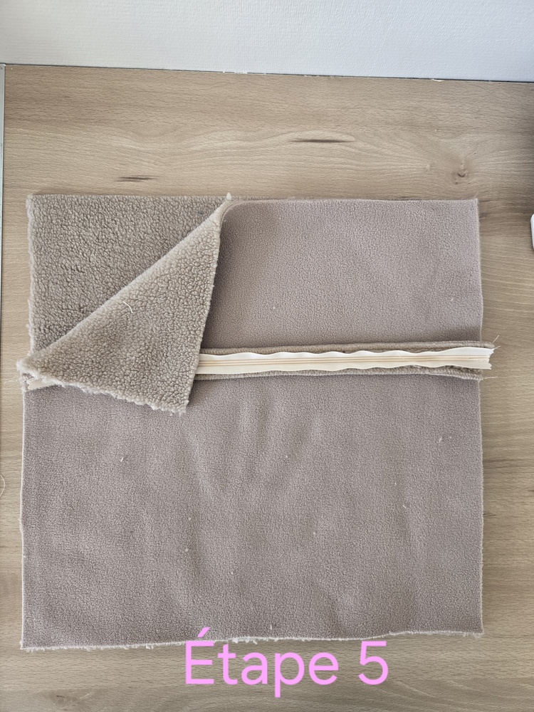 A et B unis par la fermeture à glissière