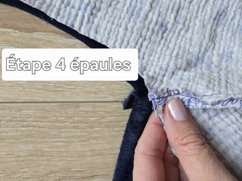 Couture des épaules du gilet