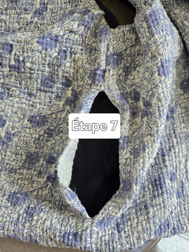 Couture restante du gilet