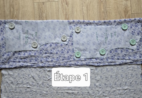 Découpe du tissu de doublure