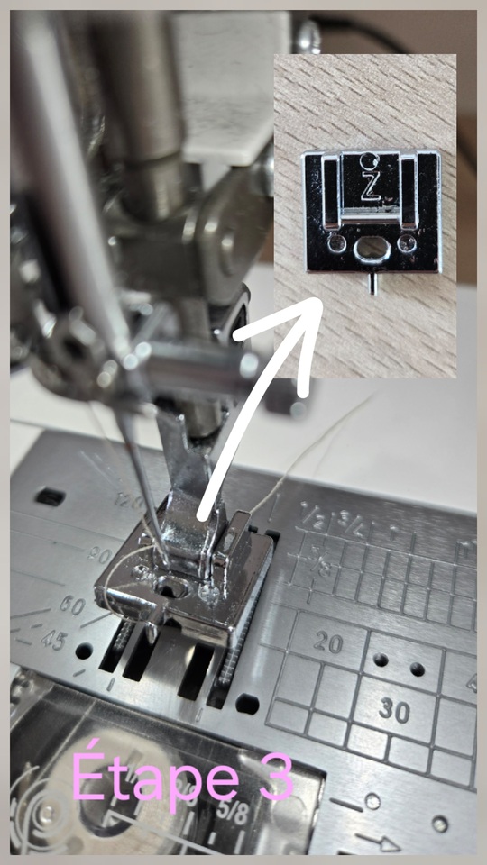 Pied spécial fermeture invisible