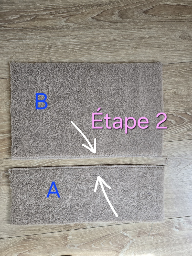 Surjet des longueurs de la housse