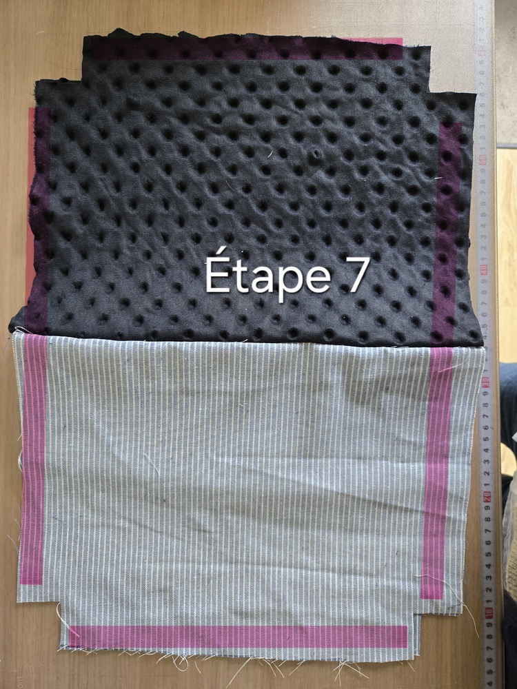 Epingler et coudre les côtés de la trousse