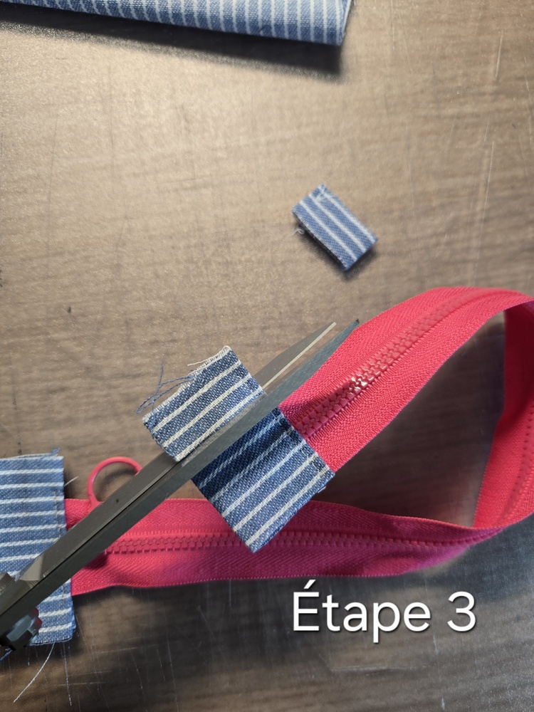 Excédant bande de propreté à couper