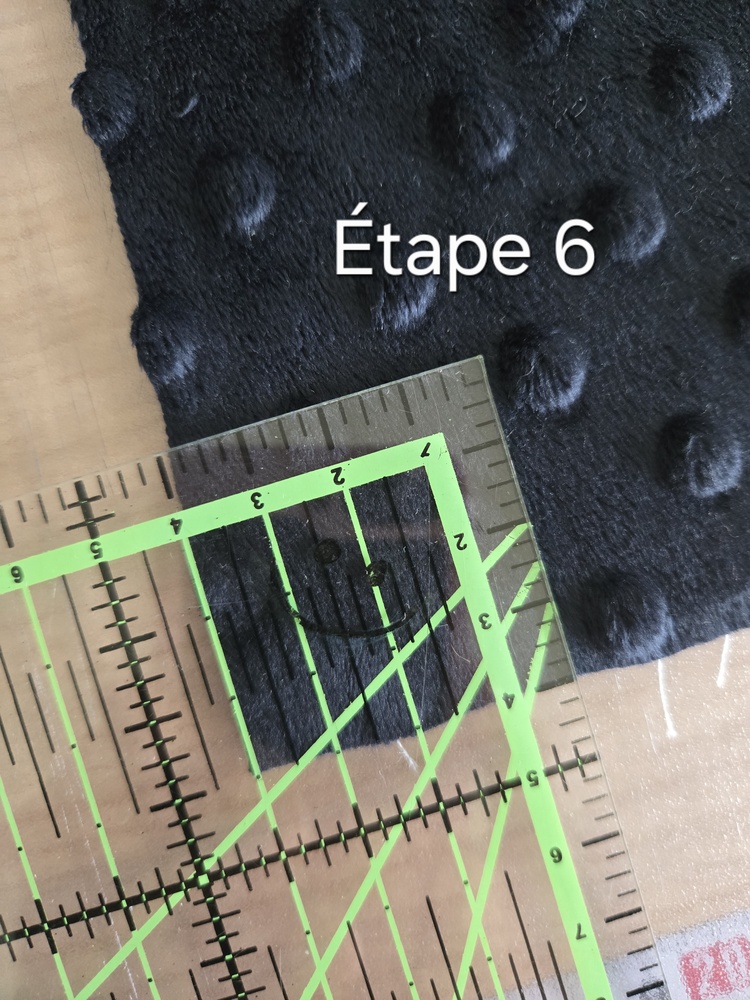 Mesure pointe de la trousse pour découpe