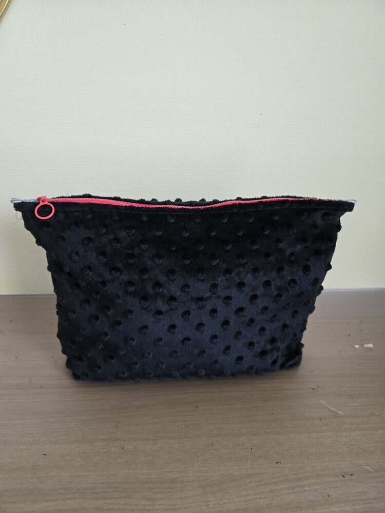 Résutlat trousse tissu Minky