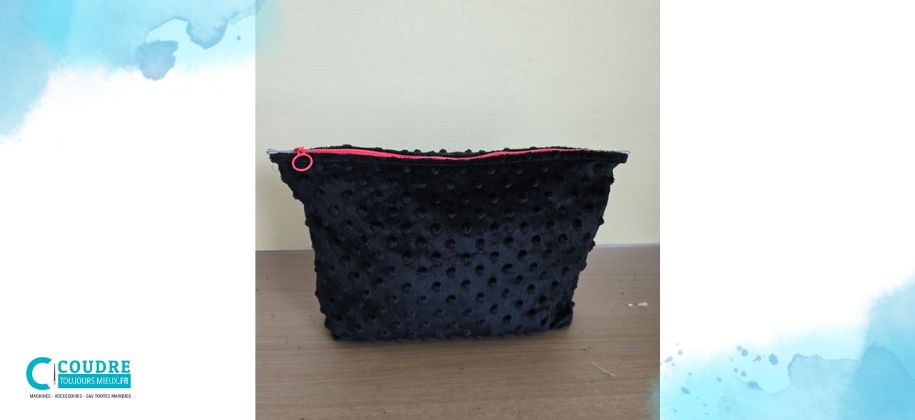 Tuto trousse en tissu minky