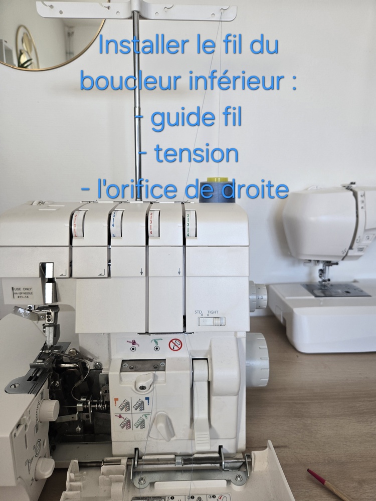 Enfiler surjeteuse Elna 864 air - étape 4